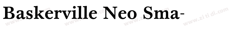 Baskerville Neo Sma字体转换